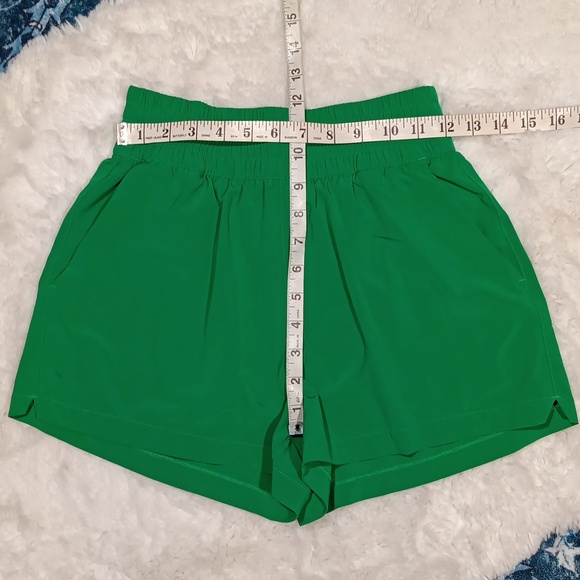 Athleta high rise weekender run short green athletic shorts women's sz XXS - Picture 3 of 10
